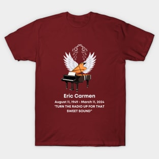 Eric Carmen Memorial Tribute T-Shirt